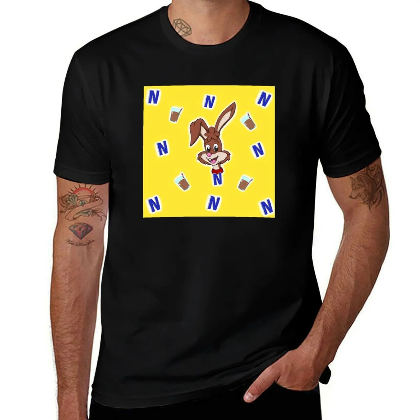 Camiseta Nesquik Rabbit, camiseta informal para uso diario