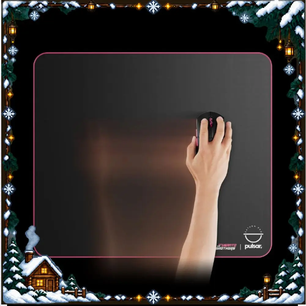 Pulsar eS Saturn Pro Gaming Mouse Pad Susanto Brothers Edition XL Soft 490x420mm Black Low Profile Stitched Edge