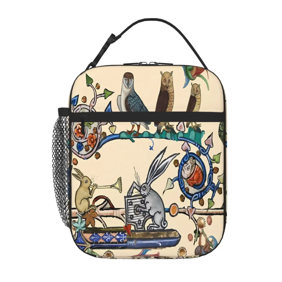Bestselling WEIRD MEDIEVAL BESTIARY MAKING MUSIC Outdoor Rugged Food Storage Bag Office Picnic Break Adult Lunch Bag