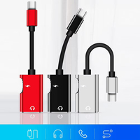Type C Female to 3.5mm Jack Male Adapter 2 in 1 USB C Audio Splitter Connector Headphone Audio Cable Converter For Xiaomi Huawei