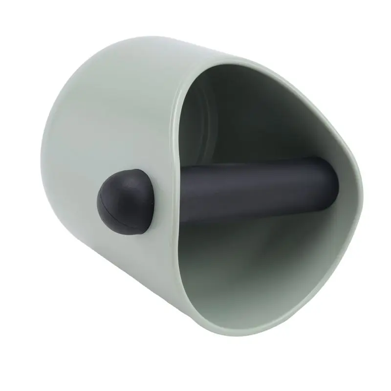 A20F-Coffee Knock Box Anti Slip Shock-Absorbent Cafe Box Espresso Grind Dump Bin Waste Bin With Detachable Knock Bar