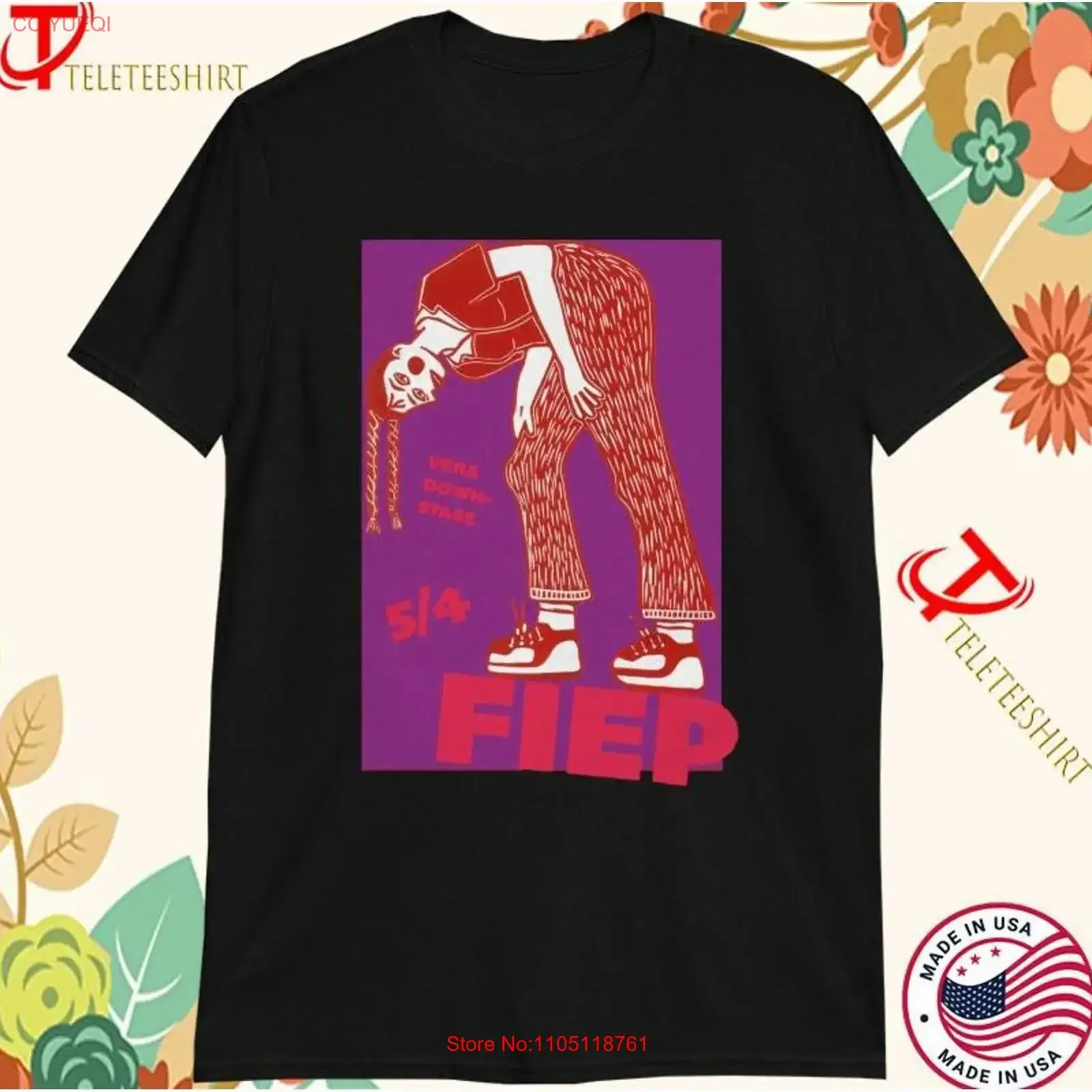 Fiep Apr 5 2025 Vera Down Stage In Groningen Nl T Shirt vintage Washed Comfortable graphic Slightly streetwear homme