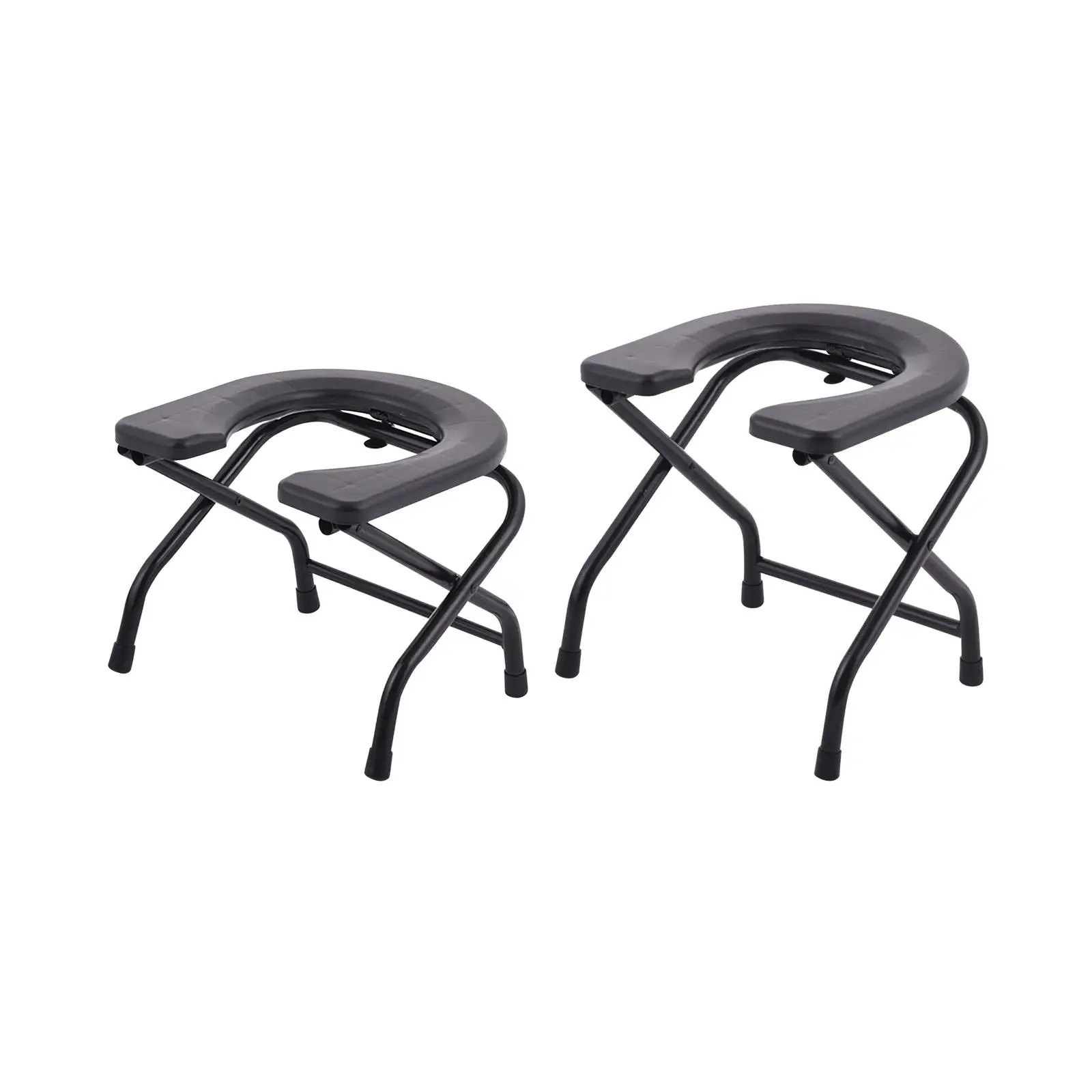 

Folding Toilet Seat Thickened Stainless Steel Durable Tube Squat Toilet Stool Elderly Squat Toilet Seat Bedside Commode Adults