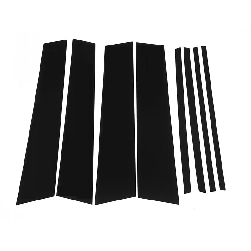8PCS Window Trim Cover BC Column Sticker For Mercedes Benz GLB 2020 2021 Polished Pillar Posts