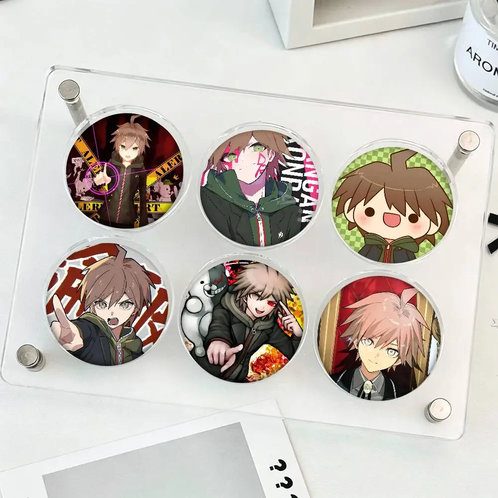 Game Danganronpa Makoto Naegi Round Badges Can Be Used To Decorate Clothes And Backpack Pins