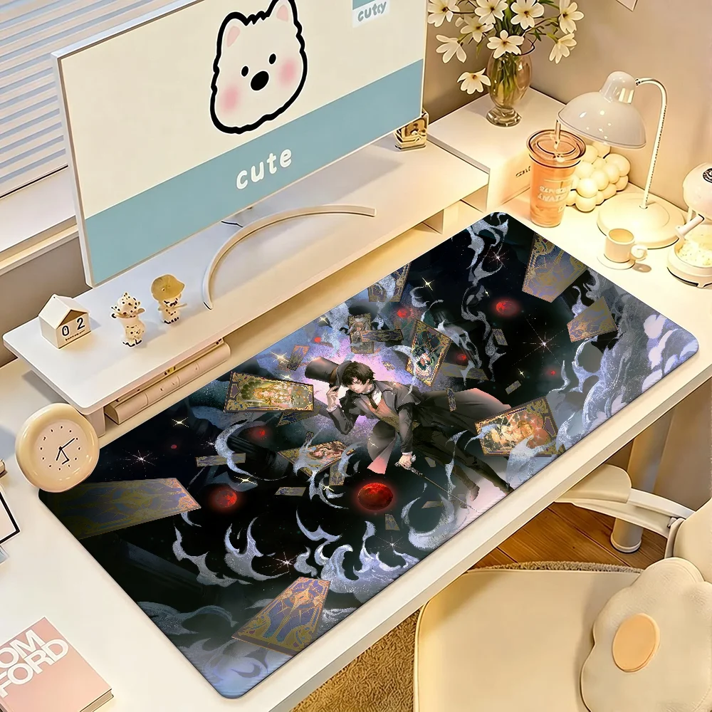 Anime Lord of Mysteries Mouse Pad Large Non-Slip Waterproof Mat Stitched Edge Keyboard Pad for Gaming Daily Office