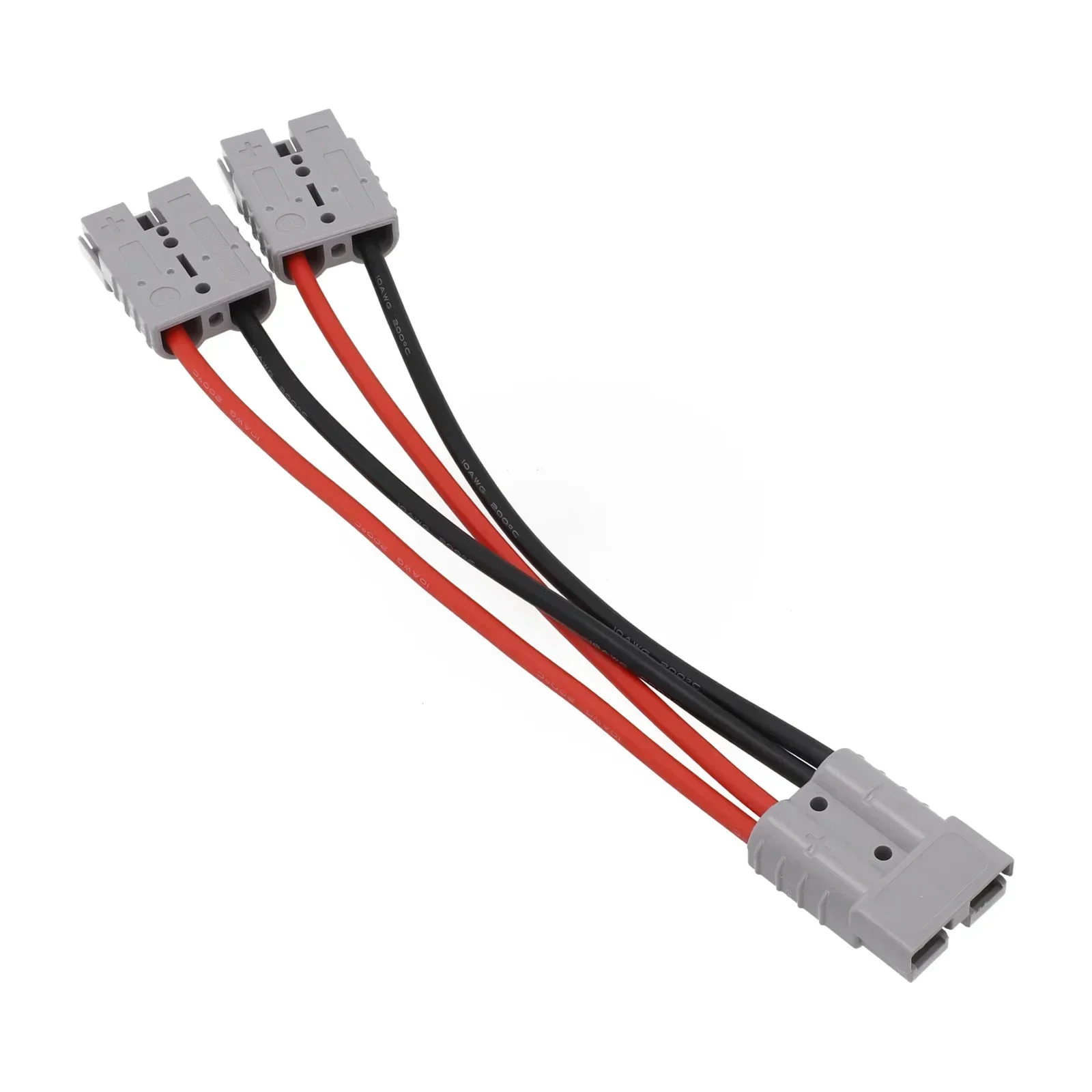 1pc 50A 10AWG 25cm For Anderson Plug Connector Double Y Adapter With 6mm Car Cable Wire Cable Connection Accessories