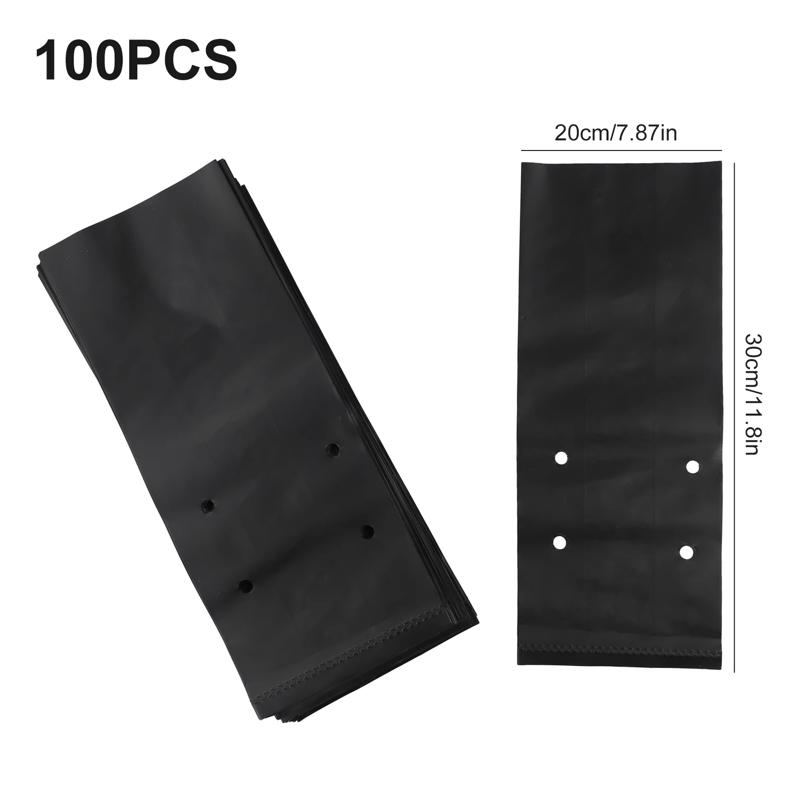 Bolsas de cultivo gruesas para vivero, alta tasa de supervivencia, fácil de colocar en posición vertical, perfectas para pimientos de campana y pepinos, 100 piezas