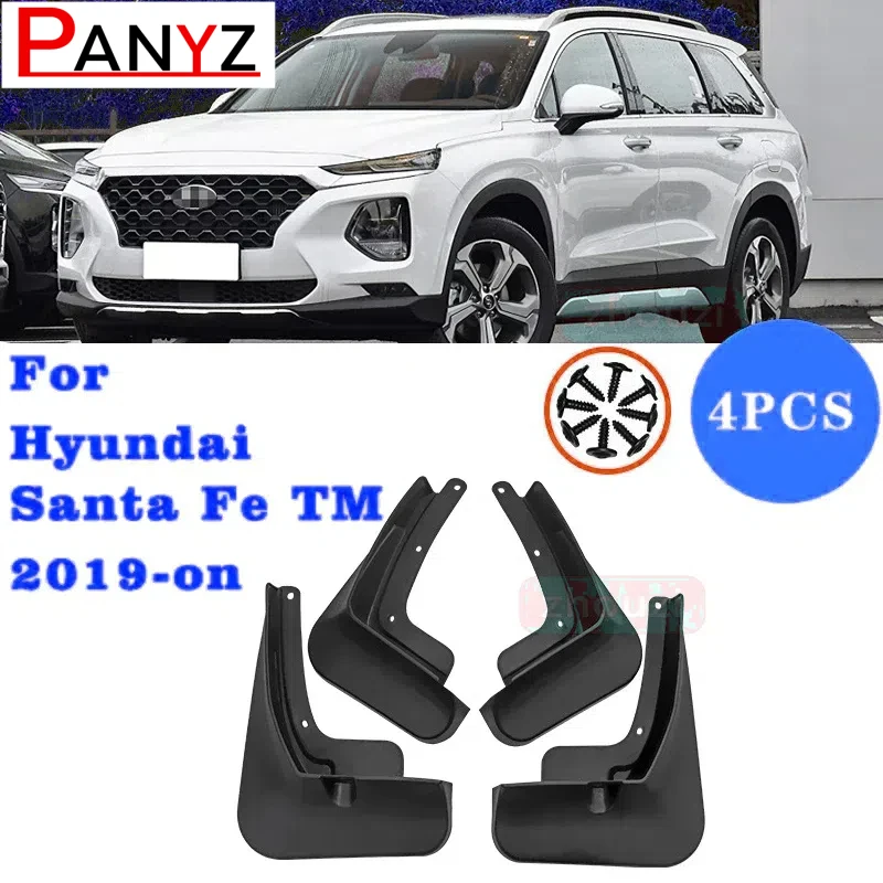 Car Mudflaps Mud Flaps Splash Guards Mudguards Mud Flap Front Rear Fender Protector For Hyundai Santa Fe TM 2019-on