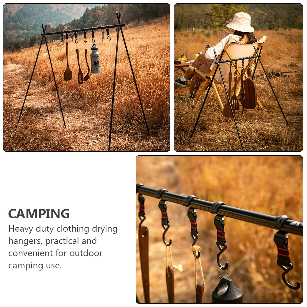 5 Pcs Hook up Hanger Hangers Campsite Storage Strap Camping Hanging Coat Hiking Large