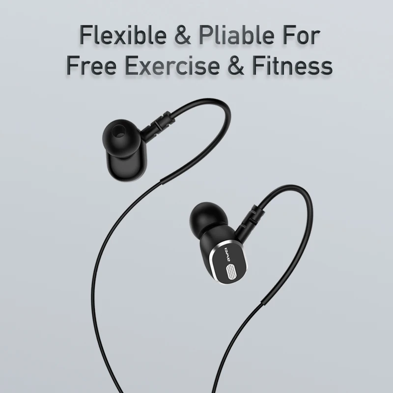 Awei TC-6 Headphone Type-c Kabel USB C Headphone Noise Cancelling Headset Warna Hitam untuk Semua Headphone Olahraga Grosir