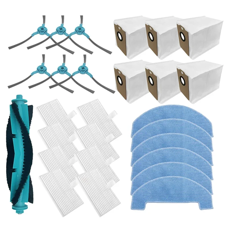 ABUD-untuk Midea S5 Plus / Cecotec Conga 2299 Ultra Home X-treme Genesis Aksesori Sikat Sisi Utama Filter Kantong Debu Pel