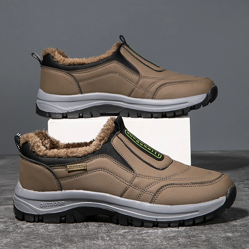 Winter Plus Samt-Sneaker für Herren, große Größen 49 50, rutschfeste Outdoor-Freizeitsportschuhe, bequeme, leichte Herren-Wanderschuhe – Detail 18