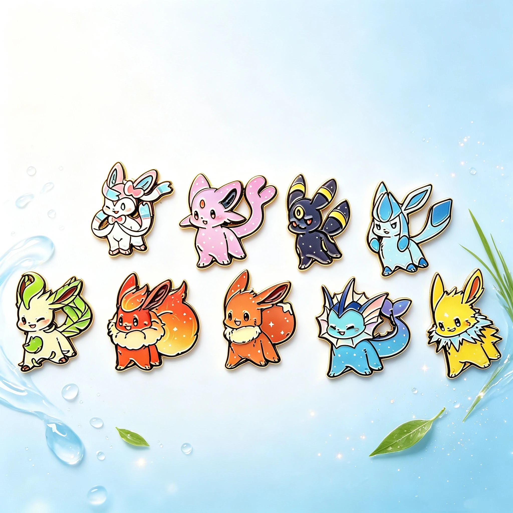9Pcs Cute Cartoon Fox Enamel Pins, Colorful Kawaii Animal Brooches for Backpack Jacket Decor Gift
