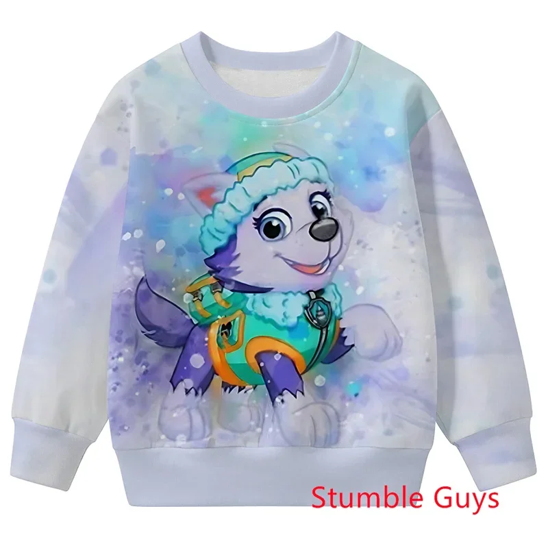 أطفال باو باترول ربيع الخريف أنيمي هوديي البلوز الكرتون بنين بنات خفيفة الوزن مريحة ملابس كاجوال #3
