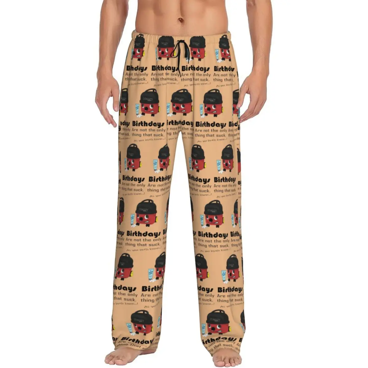 

Custom Henry Hoover 'Has Lost Suction' Birthday Card Pajama Pants Men Sleepwear Sleep Lounge Bottoms with Pockets