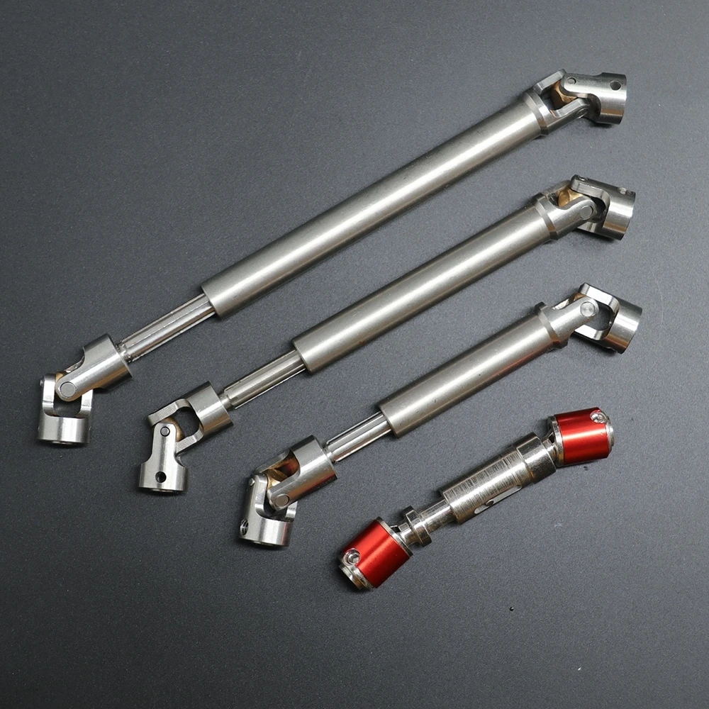 

Stainless Steel Transmission Shaft Drive Shaft Universal Joint for 1/14 Tamiya RC Truck Scania 770S Actros 3363 Volvo MAN Parts
