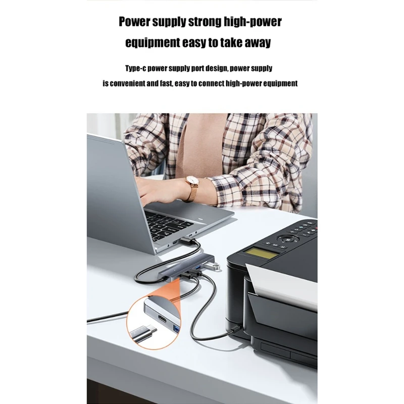 Super Sale 4 Ports USB 3.0 HUB High Speed USB Hub Type-C Port Splitter Adapter for Laptop Pc Smart Phone HUB