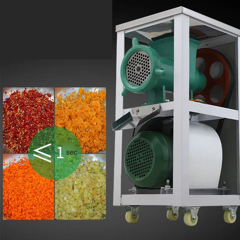 مفرمة اللحم التجارية الكهربائية على نطاق واسع هيكل السمكة عالية الطاقة هيكل الدجاج مزرعة الفلفل المطحون كعكة الأرز الدبق