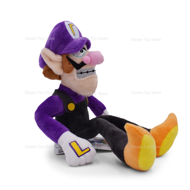 2 gaya Anime Mario Plush Waluigi Wario mainan boneka ungu boneka Anime Plushie hadiah terbaik untuk hadiah ulang tahun anak-anak