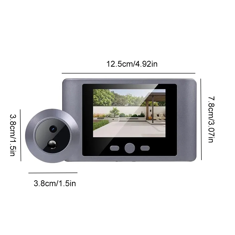 Mini Peephole Smart Wireless Door Viewer Camera PIR Motion Detection Digital Door Viewer 2.8 Inch Digital Peephole Eye Viewer