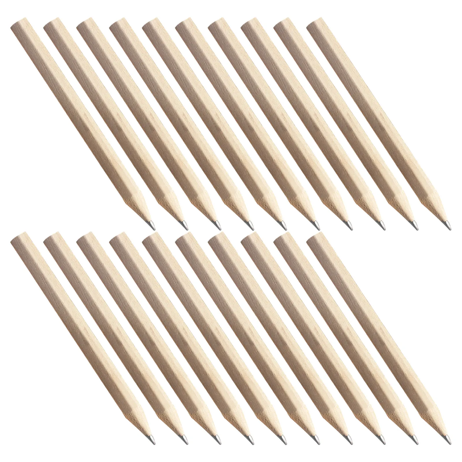 120Pcs Short Wooden Hb Pencils Hexagonal Writing Sketching Classroom Supplies School Mini Drawing Pencils Bulk