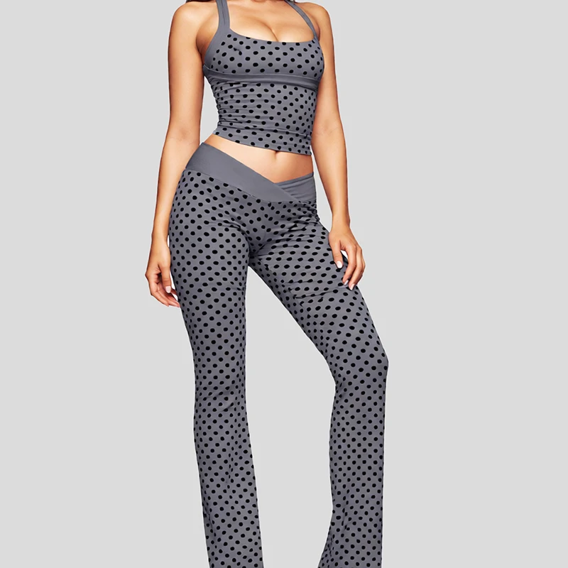 Women Seamless Yoga Set Bra With Chest Cushion And High Waisted Hip Lifting Flared Pants Yoga Pants Summer Quick Drying