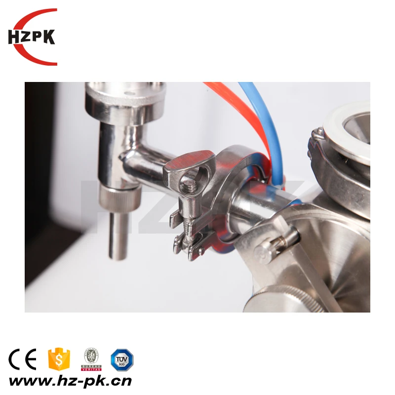 HZPK Semi-Automatic U-shaped Hopper Paste Glass Can Plastic Bottling Packing Filling Machine for Ketchup Honey