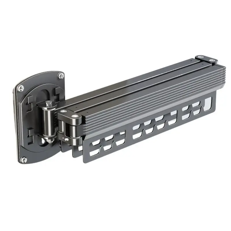 Folding Drying Rack No Punching Wall-mounted Household Multi-functional Indoor Drying Rack Balcony Retractable Invisible Hanger