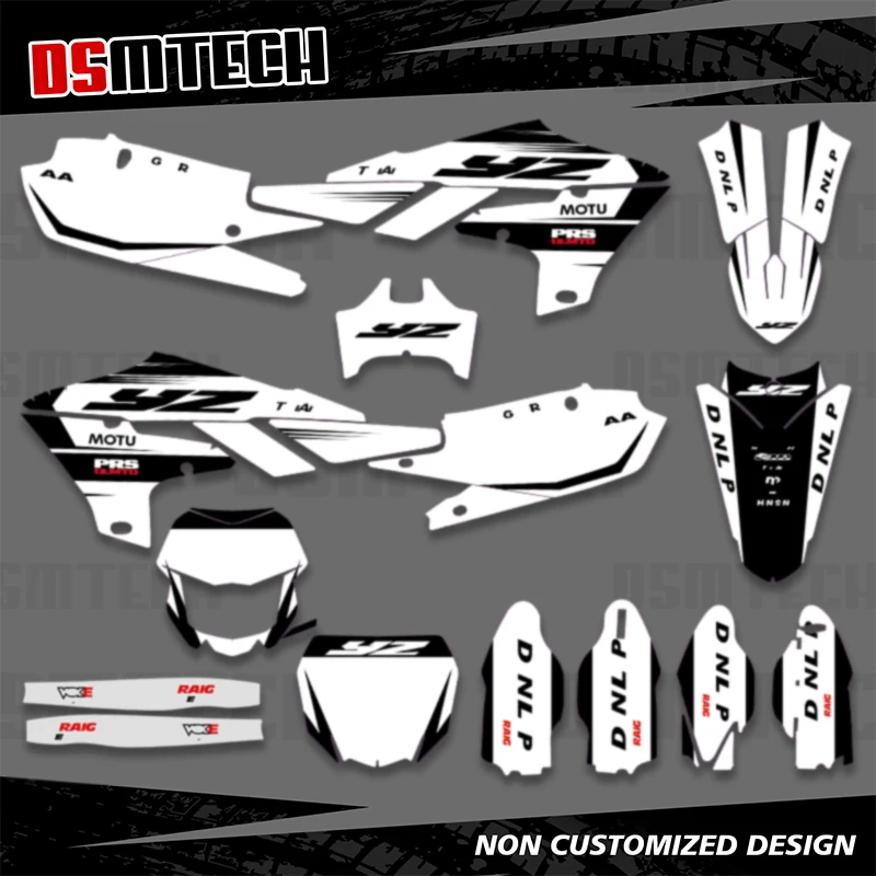 

DSMTECH Motorcycle Graphics DECALS STICKERS for Yamaha YZ450F YZF450 2018- 2021 2022 For YZ250F YZF250 2019 2020 2021 2022 2023