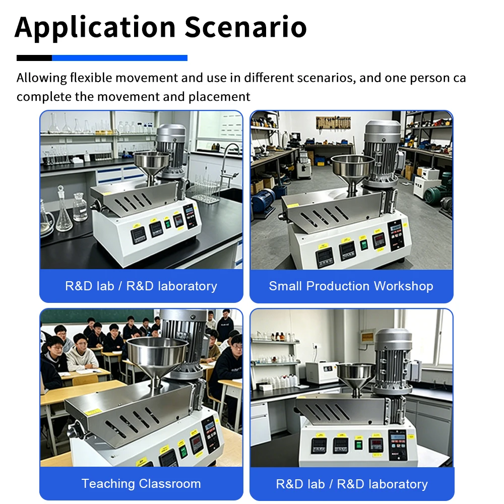 Small Desktop Single Screw Extruder 1000W for 3D Printing Filament Sheet Making Lab Studio Workshop DIY Small Batch Production