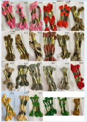 TOP SELLING 10 pieces dmc603-701 cross stitch    threads   / cross stitch embroidery thread / Custom   threads  colors 02