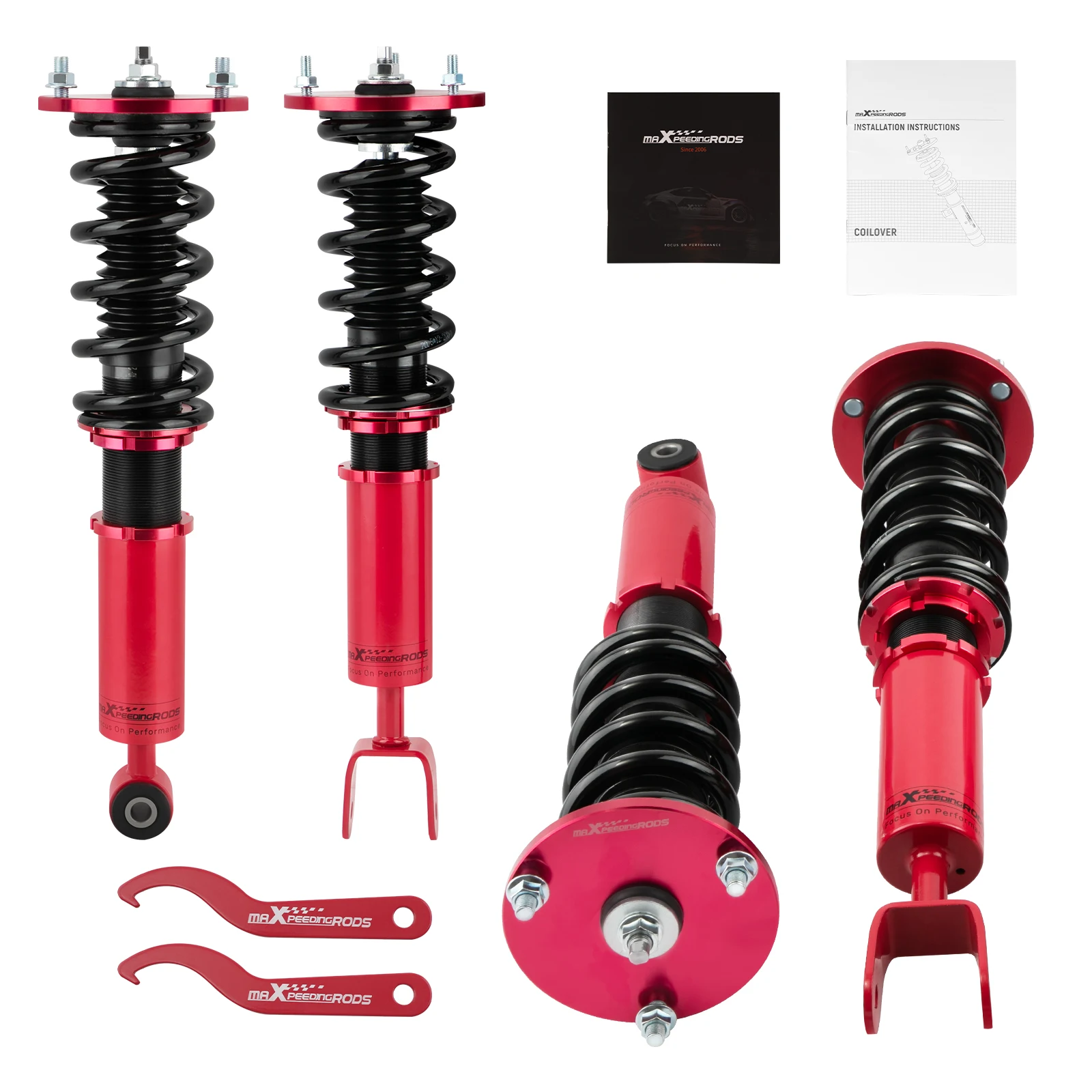 Coilovers for Lexus SC300 SC400 1992-2000, for Toyota Supra 1993-1998, Ride Height Adjustable Coilovers Suspension Kit Struts