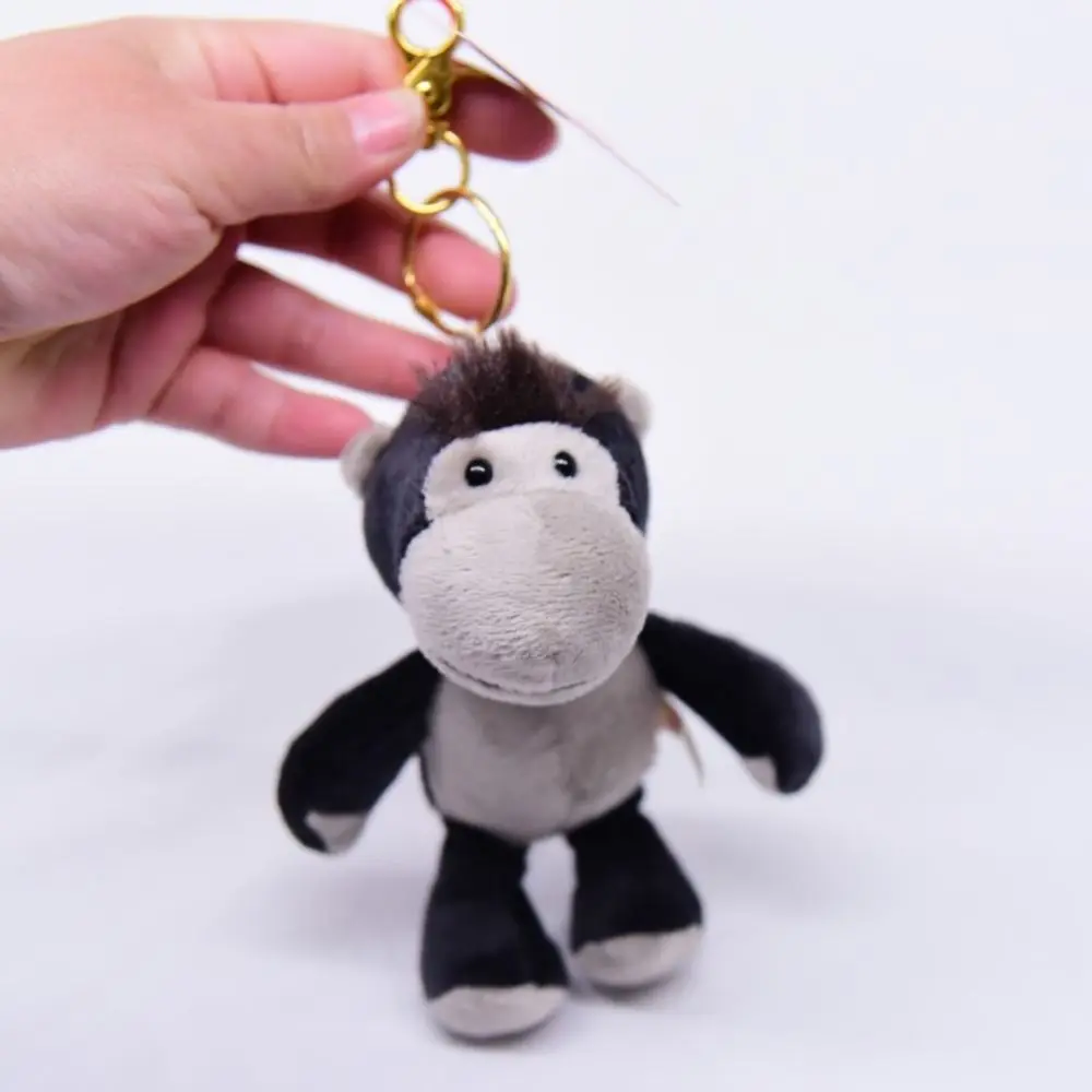 Animal de pelúcia chaveiro lobo hipopótamo coala guaxinim floresta animal pingente selva irmão 13cm