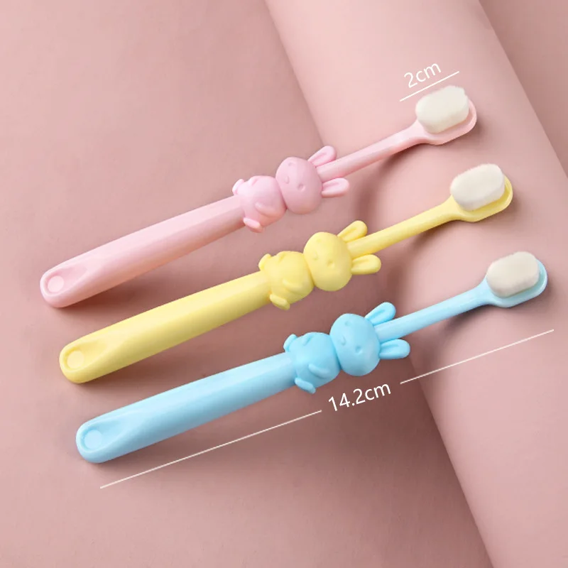 Brosse à dents souple pour enfants, poignée de dessin animé, soins bucco-dentaires, articles sains pour bébé, nouveau