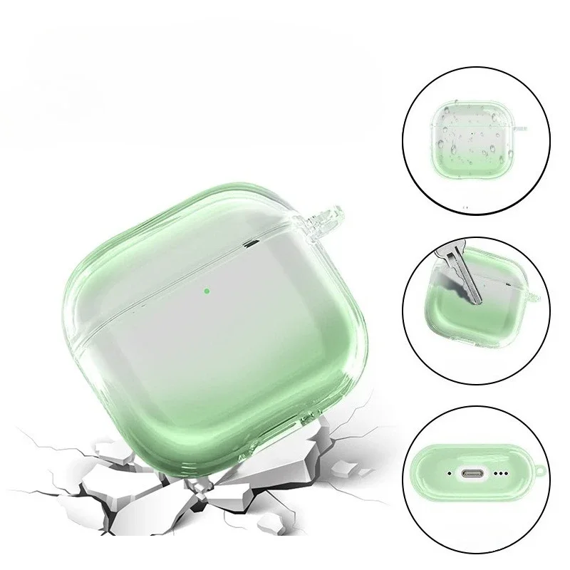 Für Apple Airpods Pro/Pro2 Fall Kopfhörer Zubehör Drahtlose Bluetooth Headset Silikon für Airpods 3/4/1/2 Gradienten Abdeckung