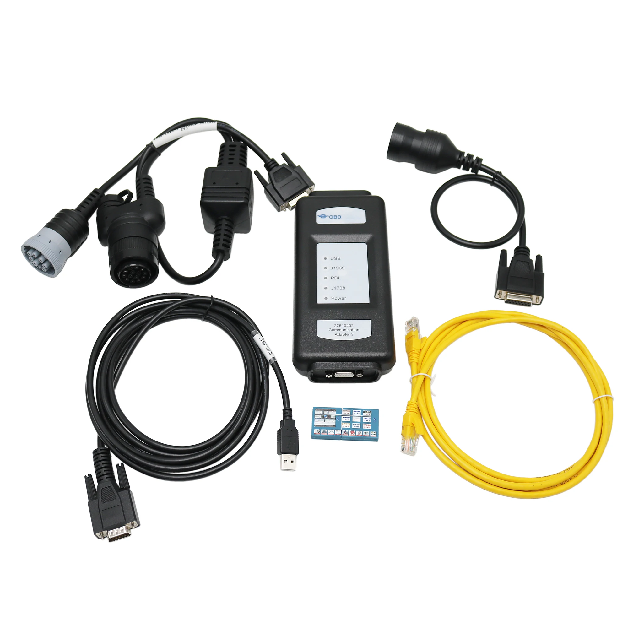 For Perkins Excavator Truck Boat 27610402 Communication Adapter3 Ethernet EST Diagnostic Tool Scanner with Software