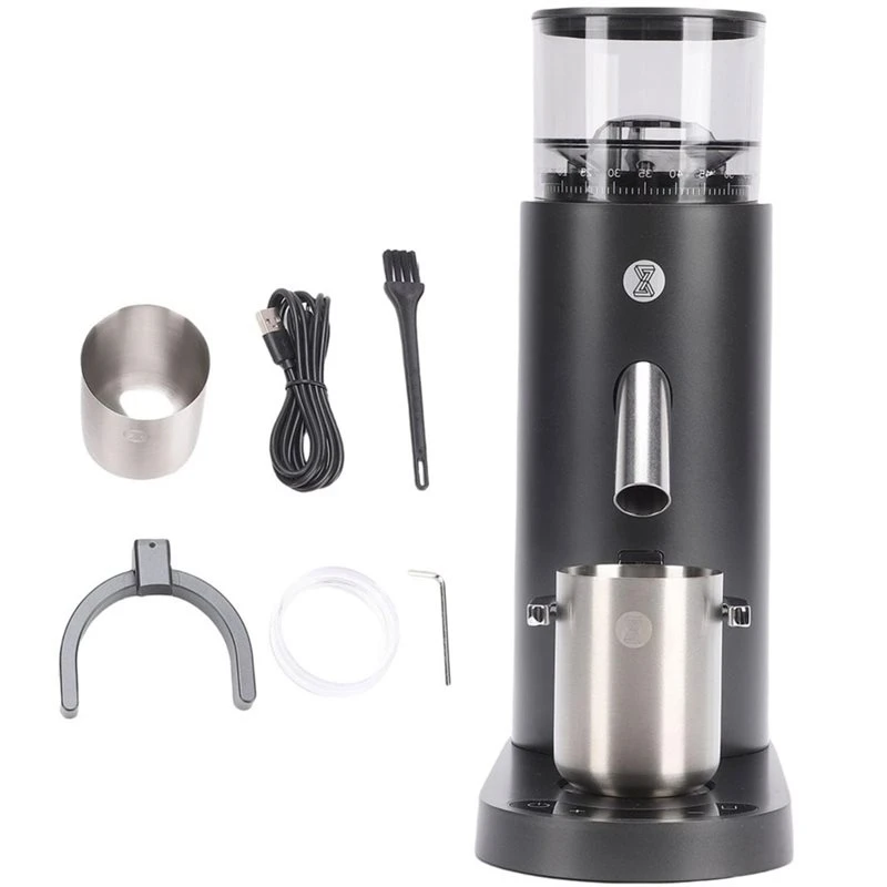 【RECOMENDAR】Burr Coffee Grinder Electric Single Dose Coffee Grinder 80G Capacity, Portafilter Support Cordless Coffee Grinder