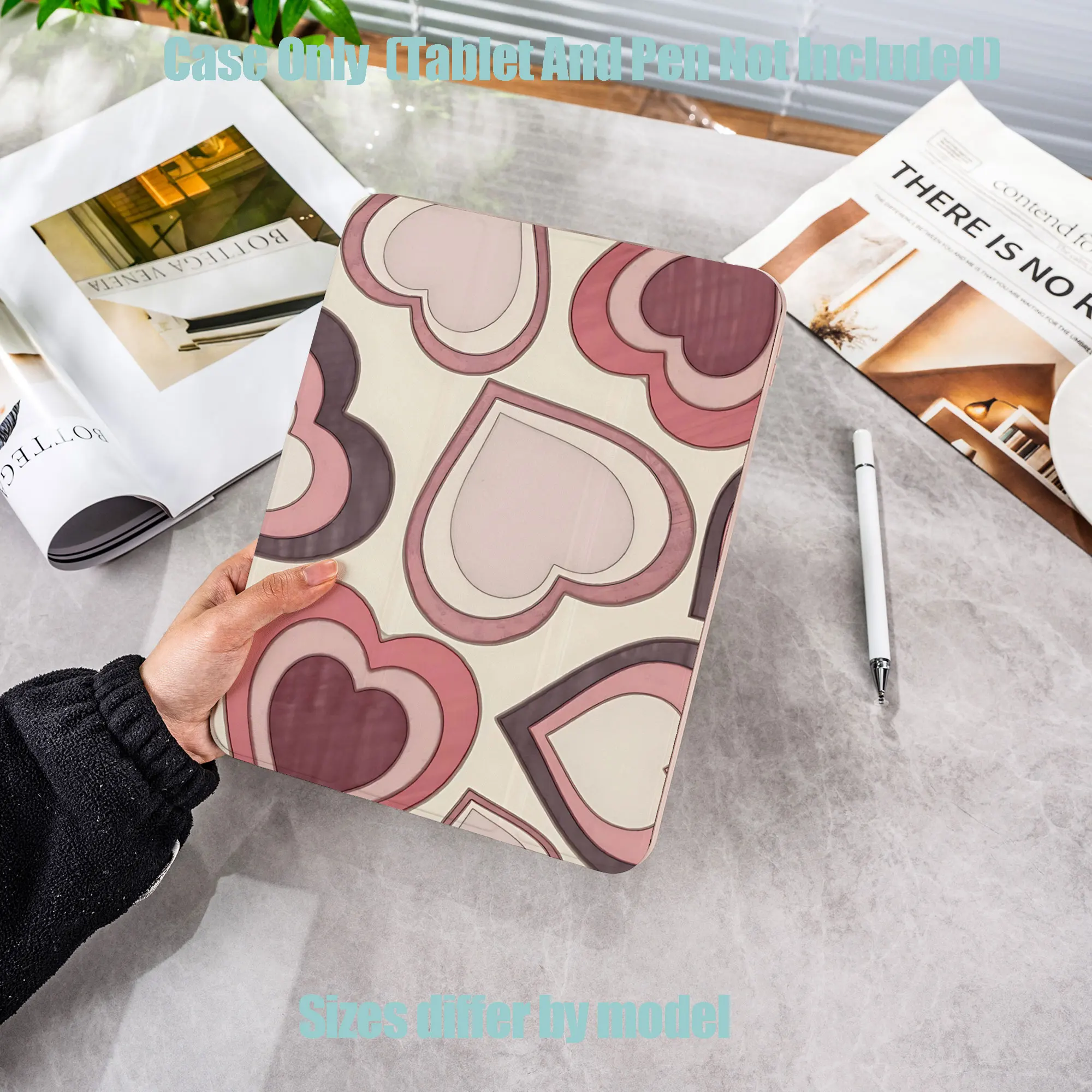 Shockproof TPU Tablet Protective Case with Pencil Holder Auto Sleep Wake for Apple /Samsung/Xiaomi/Redmi/Huawei/Honor