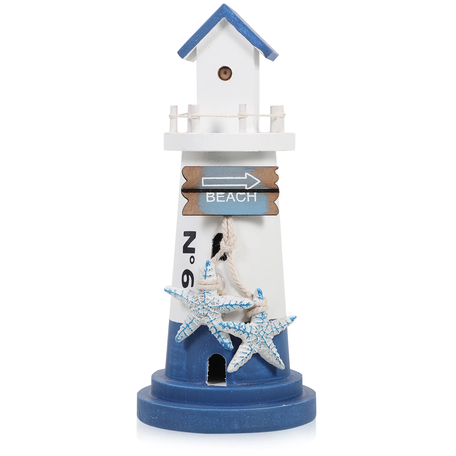 

Wooden Lighthouse Decor Small Coastal Desktop Ornament for Home Room Beach Theme Party Nautical Lighthouse Coastal Seaside