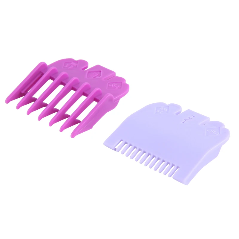 2Pcs/Set Hair Clipper Guide Comb Beard Trimmer Comb Trimmer Head Shaver Comb Replacement Clipper Blade Cutter Sleeve