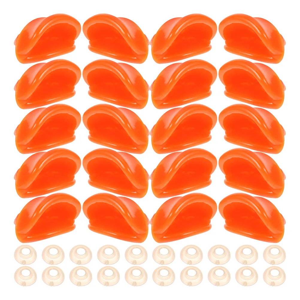 

40Pcs Plastic Duck Beak Set Small Duck Mouth Accessories for DIY Projects Reusable Beaks for Imaginative Craft Displays