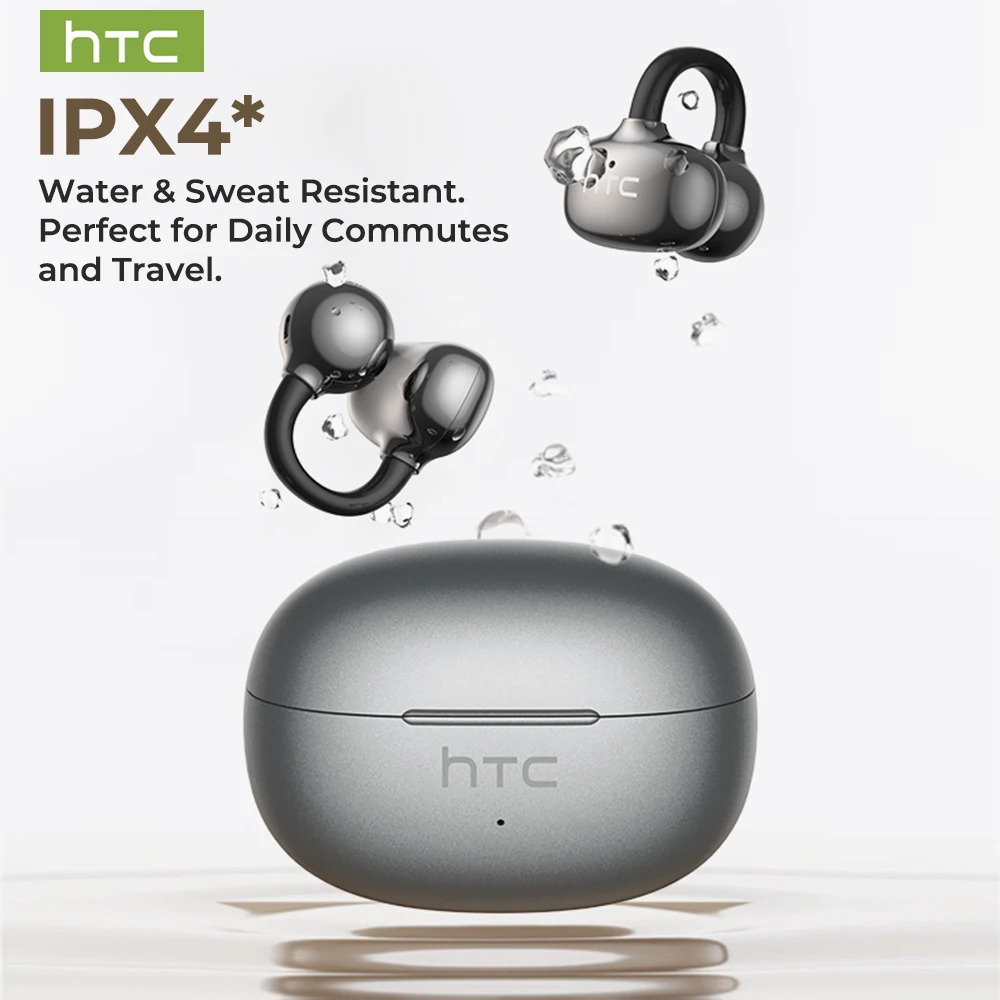 Bluetooth Headset Surround Sound Stereo Non In Ear Comfort Fit Lightweight for Sport Running HTC NE55 Wireless Earbuds — product photo 1 of 1