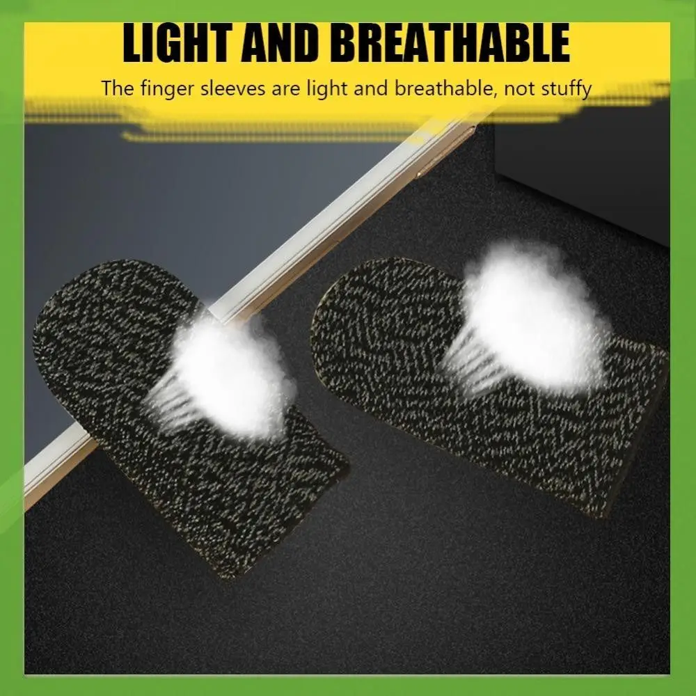 PUBG Mobile Gamer Sweat Resistant Thumb Covers Anti Slip Breathable Finger Sleeve Super Thin Sweatproof Fingertip Gloves
