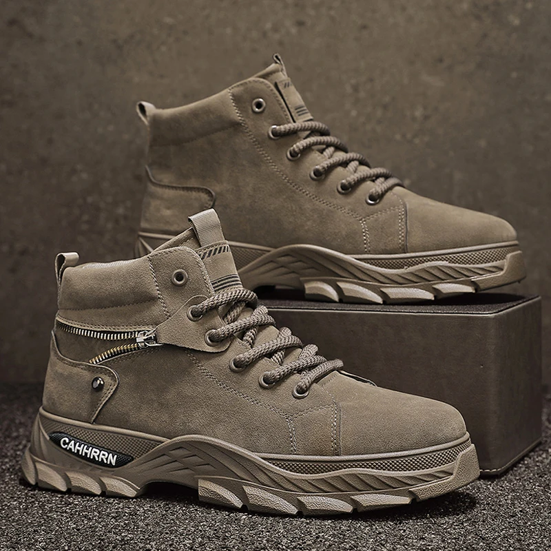 Männer Wüste Taktische Stiefel Funktioniert Stiefel Frühling Herbst Anti-slip Wasserdichte Männliche Turnschuhe Outdoor Reise Tragen-beständig Mann schuhe