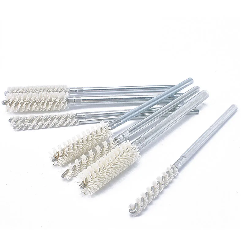 D0.8mm Ceramic wire pipe brush for Burr/rust removal and polishing of inner hole abrasive wire cleaning brush grit#180/240/320
