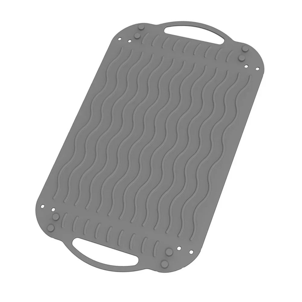 Picnics Cooking Space Black Multi-functional Mat Foldable Silicone Pad 3D Shape Capability Anti-slip Kitchen Mat