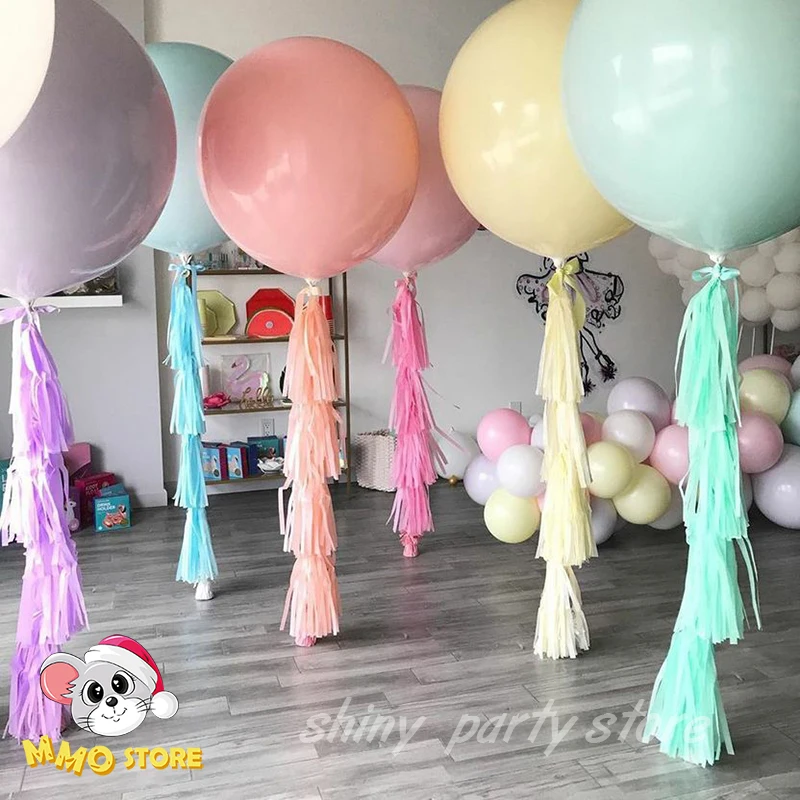 Globos de látex de macarrón, suministros para fiesta de cumpleaños, decoraciones de boda, globos de látex gruesos, globos para Baby Shower