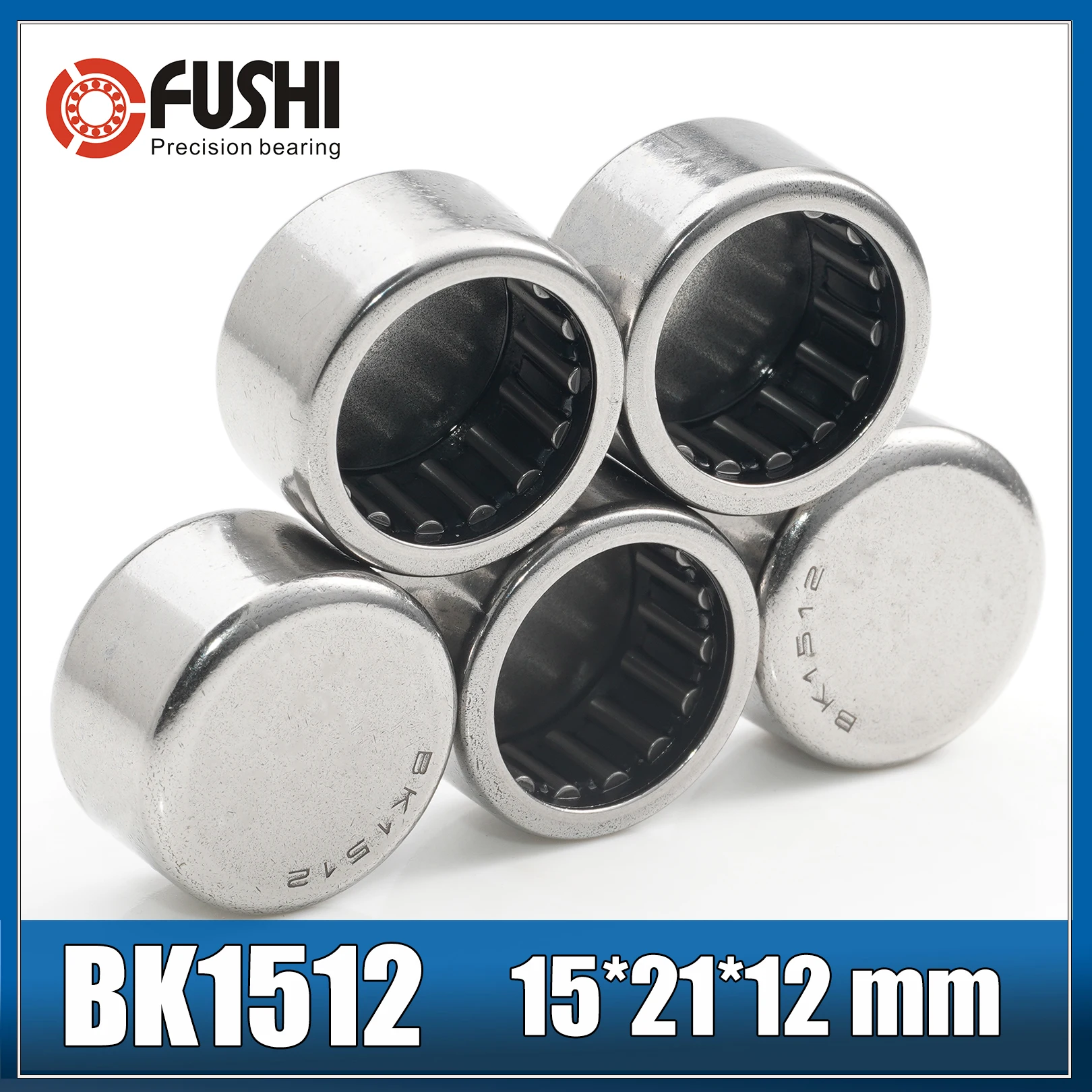 

BK1512 BK1515 BK1516 BK1522 BK1612 BK1616 BK1712 BK1714 BK1812 BK1816 Needle Roller Bearings 5PCS ABEC-1 Closed ONE End