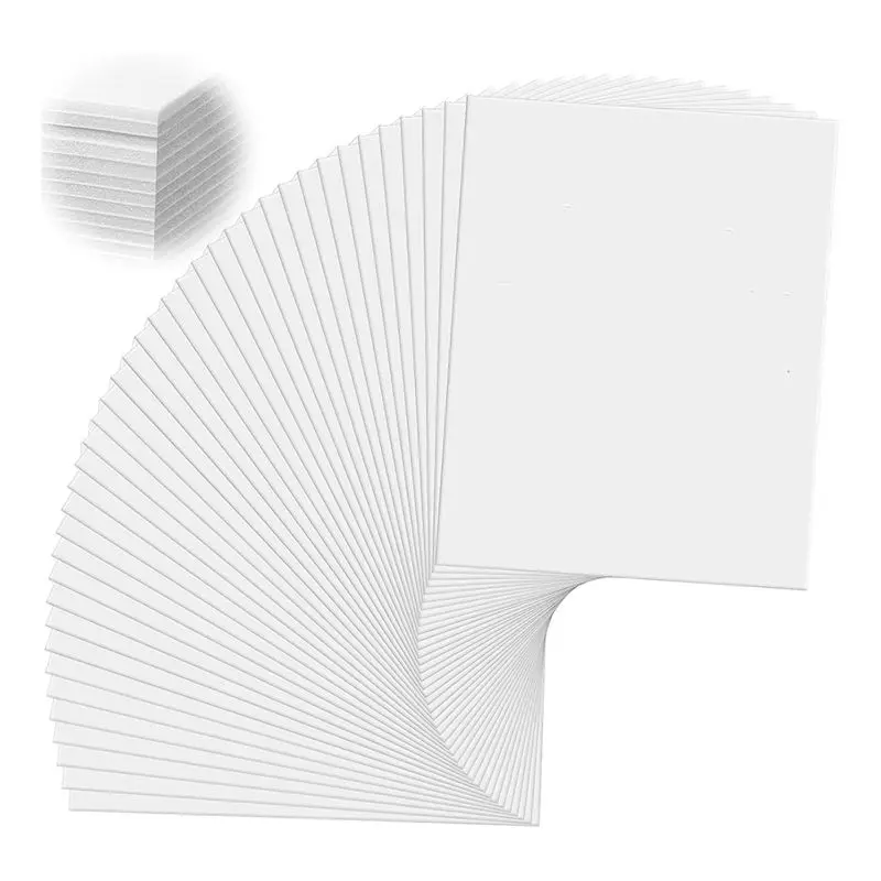 AEE2-50 Pack Foam Boards 1/8 Inch Thickness Foam Poster Boards For Presentation Board For School Crafts Office Art Projects